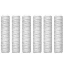 10 Micrometre String Wound Sediment Water Filter Cartridge,6 Pack, Sediment Filtration,universal