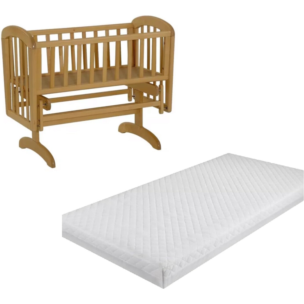 Premium Cot Mattress  89x38cm x 5cm Soft and Supportive Foam Baby Mattress for Newborns Hypoallergenic Washable Cover Comfortable Safe Sleep Solution-image-OPC-PHQG699-NEW