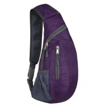 (Purple) Unisex Chest Bag Pack Waterproof Travel Sport Nylon Crossbody Shoulder Sling Bags Men