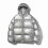 (M, silver) Hooded Shiny Puffer Jackets Winter Coats For Men 1