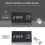 (Black white) Bedside Wooden Alarm Clock, Digital Dimmable Led Display-yujia 5