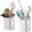 2pcs Suction Cup Toothbrush Holder No Drilling & Reusable 1 Second Installation 1