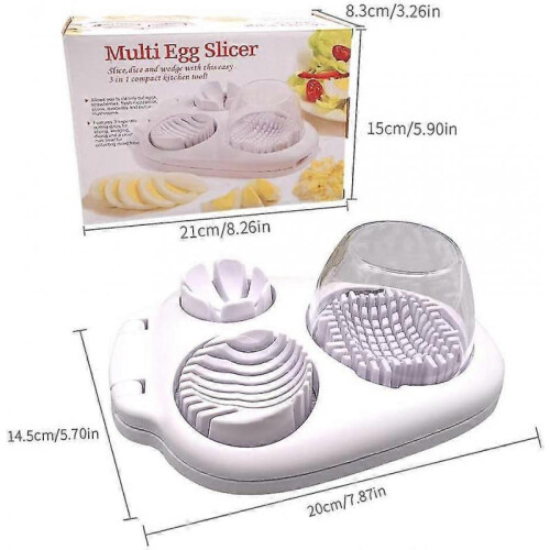 Egg Cutter 3 In 1 Egg Divider Mushroom Cutter Ier And Mozzarella Cutter Kitchen 2