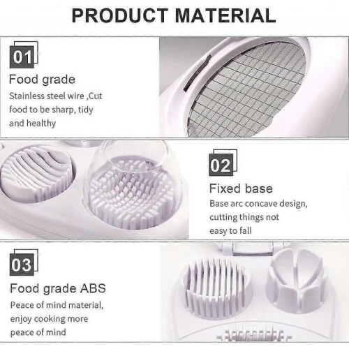 Egg Cutter 3 In 1 Egg Divider Mushroom Cutter Ier And Mozzarella Cutter Kitchen 1