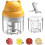 Electric Chopper, 250 Ml Wireless Portable One Button Operation for Garlic, Chilli, Vegetables(yellow) 1