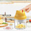 Electric Chopper, 250 Ml Wireless Portable One Button Operation for Garlic, Chilli, Vegetables(yellow) 5