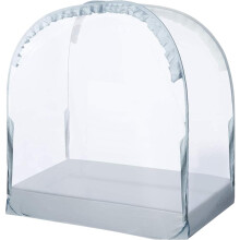 (Grey) Crib Tent - Crib Tent Safety Net,Durable Strong Self-Locking Zippers,Crib Tent To Keep Baby From Climbing Out Breathable Mesh