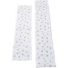 2pcs Breathable Mesh Baby Bed Bumper Soft Mesh Crib Liner Anti Fall Cot Protector for Baby (Stars)