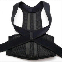 (XL) 3xl Plus Size Adjustable Posture Corrector Magnetic Brace Shoulder Back Support Belt Men Women Body Shaper Shapewear Unisex-black G