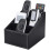 Tv Remote Control Storage Box with 3 Compartments, Pu Leather 1