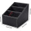 Tv Remote Control Storage Box with 3 Compartments, Pu Leather 3