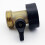 2-pack Heavy Duty Brass Shutoff Valve Garden Hose Connectors 3
