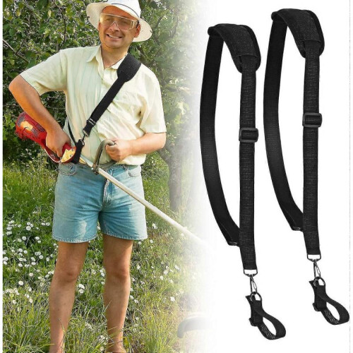 2 Pieces Mower Shoulder Straps Adjustable Universal Shoulder Harness for Leaf Blower Easy Release Strap String Trimmer Replacement Parts