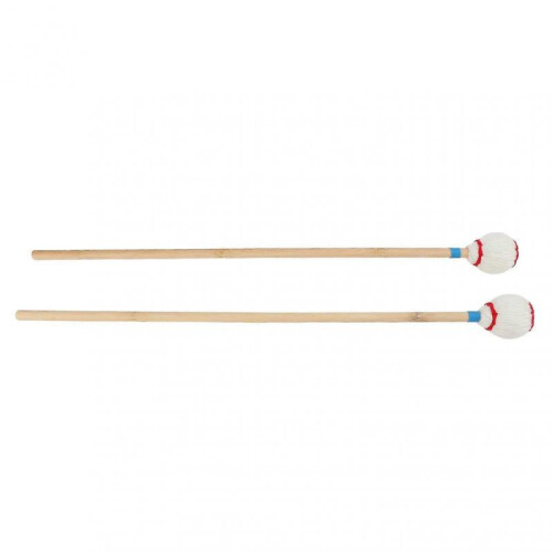 2024 2Pcs Marimba Yarn Mallets Soft Comfortable Handle Medium Hard Heads Yarn Marimba Mallets Head for Instrument Playing 1