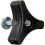 Triangle Knob Handle Universal Lawn Mower Handle Wing Nut (black) (2pcs) 2