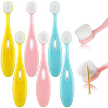 6 Pieces Kids Extra Soft Nano Toothbrush Children Bristles Toothbrush Manual Toothbrush Set