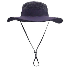 (Purple) Unisex Wide Brim Sun Hat,outdoor Upf 50+ Waterproof Boonie Hat Summer Uv Protection Sun Caps