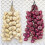 (White) Artificial Garlic String Ornament House Kitchen Party Pub Decoration Cabinet 2