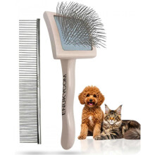 Main CoON Care Slicker Brush for Cats - Dog Brush for Toy Blood, Small Drames, Cockapoo, Cavapoo, Maltipoo and Pomeranian