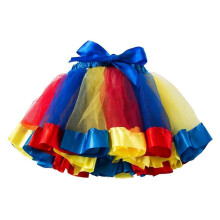 Tulle Skirt Women's Pleated Short Ballet Rockabilly Tutu Mini Skirt Darkblue