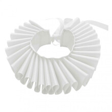 Elizabethan Collar, Renaissance Elizabethan Ruffle Collar Adjustable Elizabethan Ruffle Collar for Christmas Holiday White
