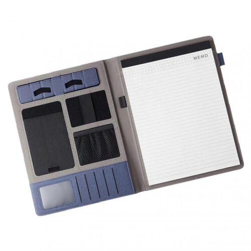 Professional Document Organizer with Notepad and Business Card Holder