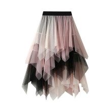 Tulle Skirt Women's Pleated 50s Rockabilly Petticoat Tutu Skirt Elegant Elastic Waist