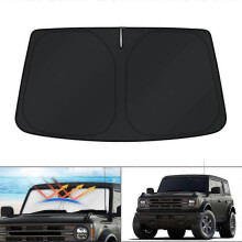 Windshield Sun Shade for 2021-2025 Ford Bronco (Not for Bronco Sport) - UV Blocking, Foldable Car Sun Visor Protector