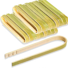 20 pcs Disposable Bamboo Tongs, 4 Inch Mini Tongs for Cooking, Toast, Charcuterie, Pickles, Tea, Catering, Home Use