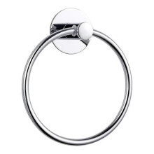 Self-Adhesive Stainless Steel Hand Towel Ring - Rustproof Bathroom Wall Mount Towel Holder