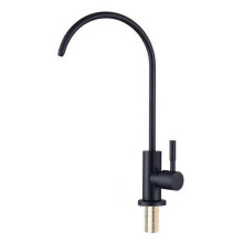 (one size, Black) Drinking Water Faucet Kitchen Sink Faucet Stainless Steel Water Filter Faucet