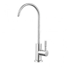 (one size, Silver) Drinking Water Faucet Kitchen Sink Faucet Stainless Steel Water Filter Faucet