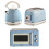 Ariete Ariete Vintage Dome Kettle, 2 Slice Toaster & Microwave Blue Set 1