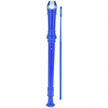 8?Hole Clarinet ABS Transparent with Cleaning Rod Portable Treble Wind InstrumentDark Blue