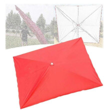 9.8 x 9.8 inch square screen cover, replacement cover for patio umbrella with 6 ribs, cover only, for market table umbrella (red, 250 x 200 cm)