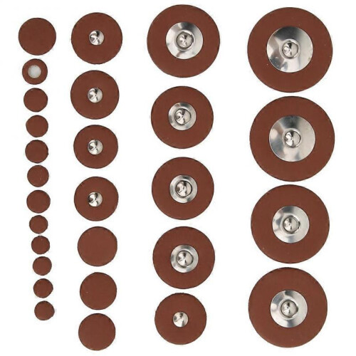 28pcs Multi Size Sax Leather Pads Replacement Set for Soprano Saxophone