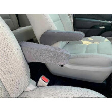 (1 Pair grey) 2 Pcs Car Front Seat Armrest Covers, Fabric Armrest Protectors Replacement Front Armrest Cover, Universal Car Accessories