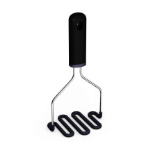 Non-Scratch Potato Masher, 18/8 Stainless Steel with Silicone Handle