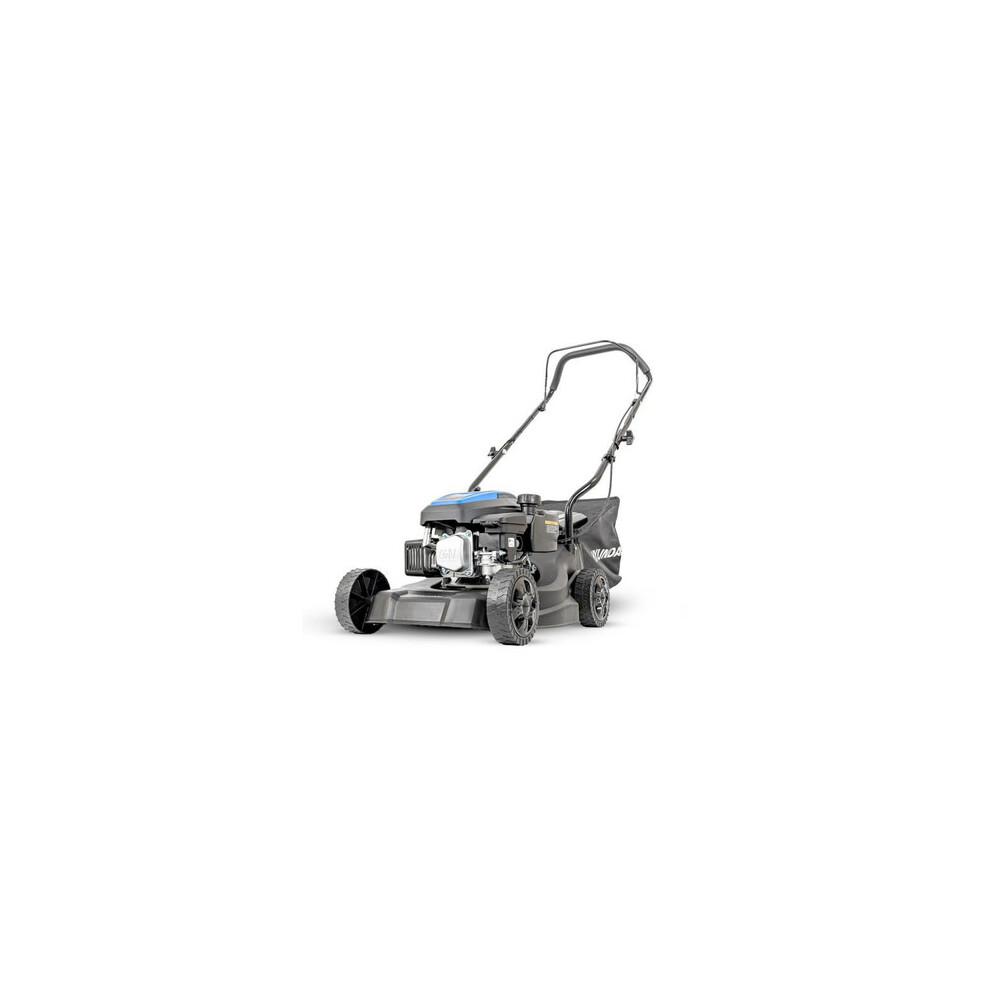 Hyundai 16'' / 39Cm Black Edition Hand Push Petrol Lawnmower, 131Cc, 35L Grass Collect And Rear Discharge | Hym16130p