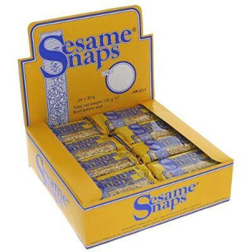Sesame Snaps Classic Crispy Bars – 24 x 30g Packs 1
