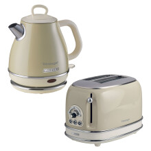 Ariete Vintage 1L Jug Kettle & 2 Slice Toaster Cream Set