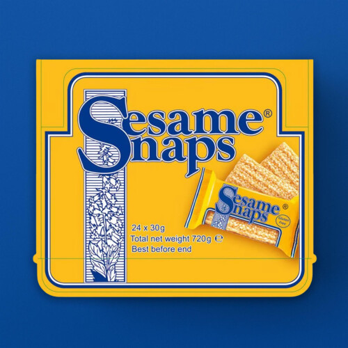 Sesame Snaps Classic Crispy Bars – 24 x 30g Packs