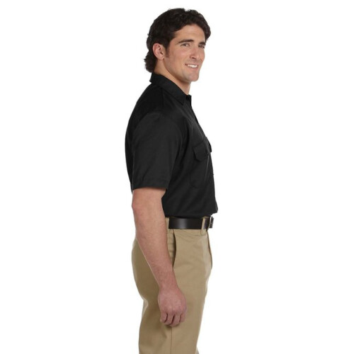Dickies Unisex Κοντομάνικο Εργασιακό Πουκάμισο - ΜΑΥΡΟ - S(D0102H7MFMP) 2
