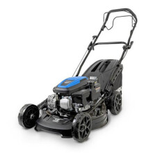 Hyundai 18" / 46cm Black Edition Self-Propelled Petrol Lawnmower, 150cc, 4-in-1 Mulch, 50L Collect, Rear and Side Discharge | HYM18150SP