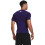 Under Armour Under Armour Ανδρικό HeatGear Compression T-Shirt, Μωβ (500)/Λευκό, Large 4
