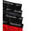 Reebok Reebok Ανδρικά Σκεπάσματα - Performance Boxer Briefs (4 Πακέτο), Μέγεθος Μedium, ΜαύροΚόκκινοΓκρι 4