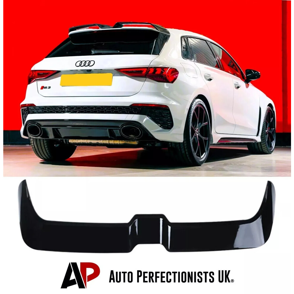 For Audi A3 S3 Rs3 8Y Sportback Gloss Boot Roof Spoiler Wing 2020+ Black 5061072660726