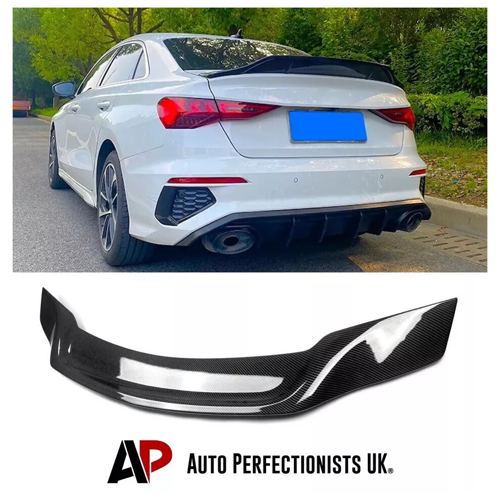 For Audi A3 S3 Rs3 8Y Saloon Carbon Fibre High Kick Ducktail Spoiler 2020+ 5061072665288