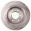 TRQ Rear Brake Rotors Set Solid Compatible with 2007-2015 Mini Cooper 4