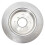 TRQ Rear Brake Rotors Set Solid Compatible with 2002-2003 Honda Civic 4